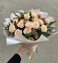 Букет Кремовые розы Латте в Труновском