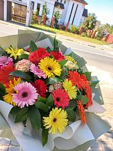 Букет цветов из:  Герберы #REPLACE_PRED# Труновском